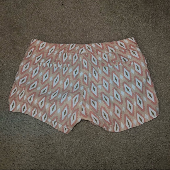Carole Little Tan, Pink & White High Waist shorts size 0 - Picture 7 of 7